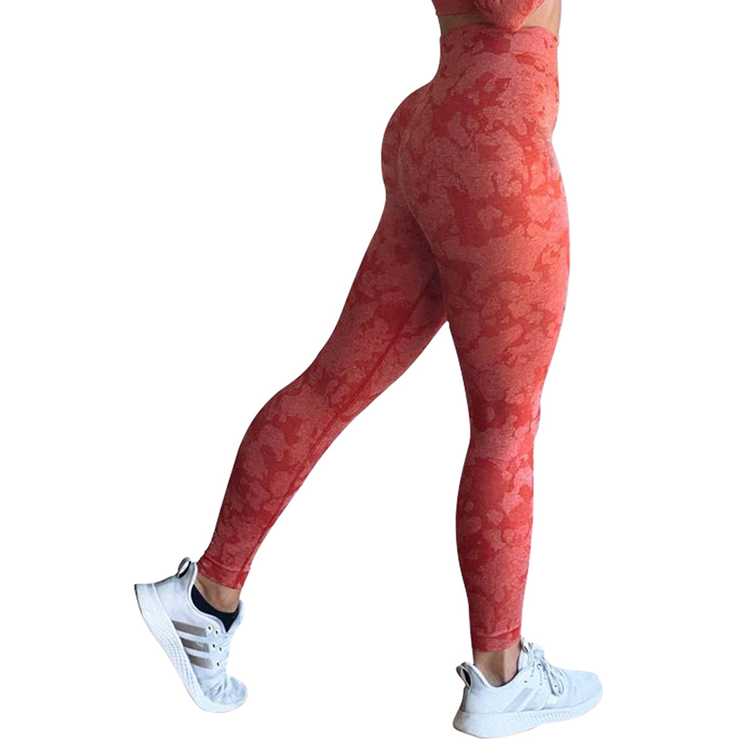 Red Camo Leggings  Fitness Yoga Pants